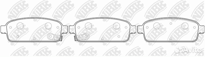 Колодки тормозные chevrolet cruze 09/orlando 11/op