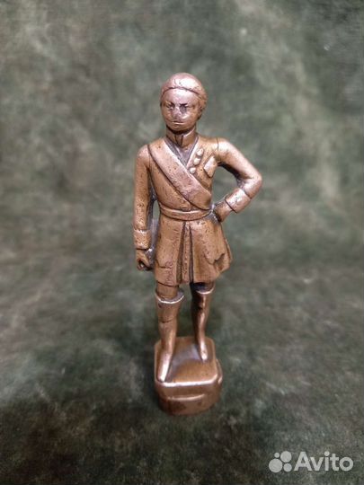 Редкая родовая печать, фигурка Петра l.18в Россия