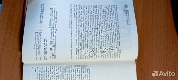 Учебник по литературе 10 класс