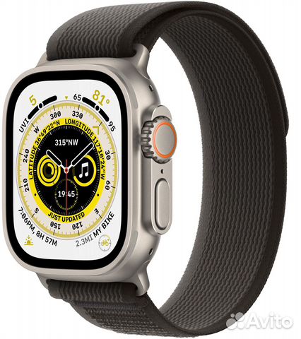 Apple Watch Ultra 49мм S Trail Чёрно-серые