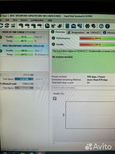 Жесткий диск wd 2 tb putlpe, 5400 об/мин, кэш 64Мб