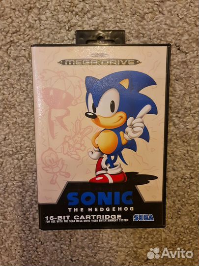 Картридж Sega Mega Drive Sonic The Hedgehog