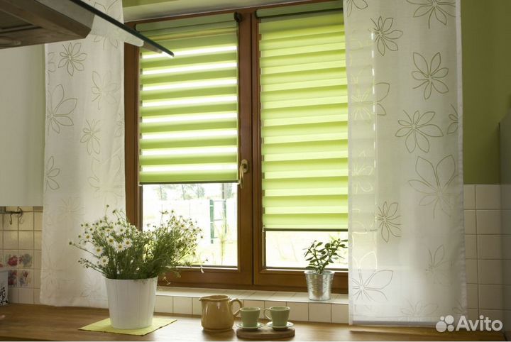 Рулонные шторы день, ночь