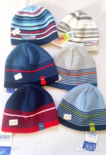 Новая зимняя шапка с шарфом для мальчика