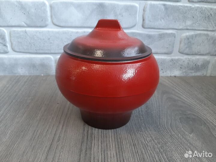 Горшок печной с эмалевым покрытием 1,5л