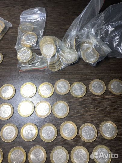 10 рублей монеты, разные