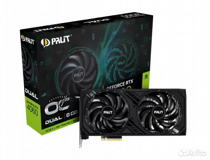 Видеокарта Palit nvidia GeForce RTX 4060 dual OC