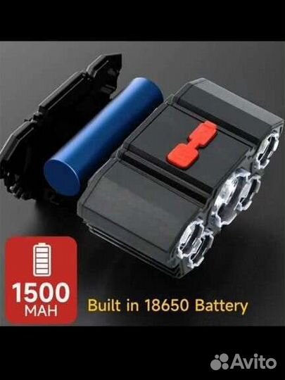 Фонарик головной 5 led новый