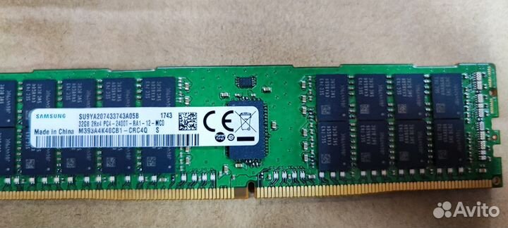 Samsung DDR4 32Gb 2400MHz M393A4K40CB1 CRC0Q