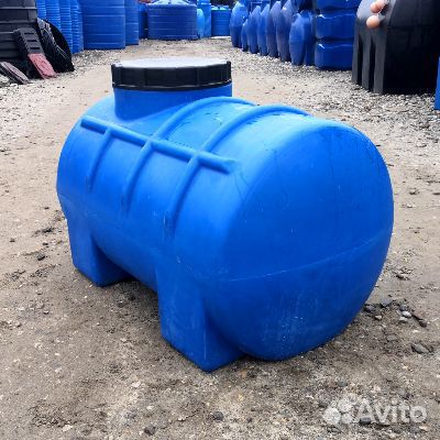Горизонтальная ёмкость огб 300 литров (ecoplast)