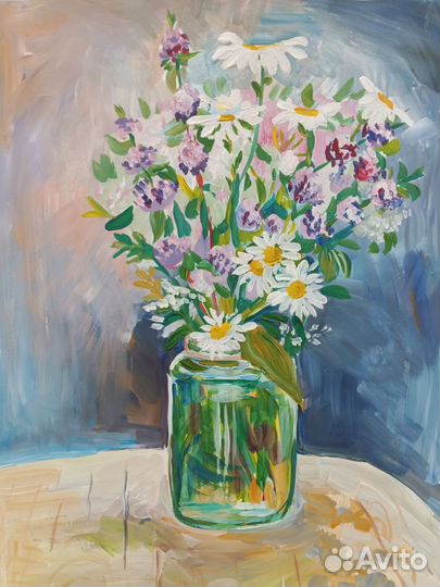 Картина гуашью