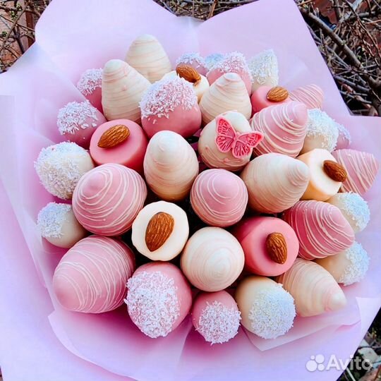 Букет из фруктов в шоколаде