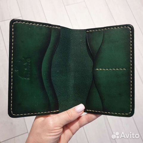 Обложка на паспорт кожаная ручная работа