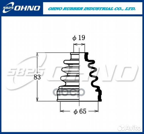 Пыльник шруса FB2107 ohno