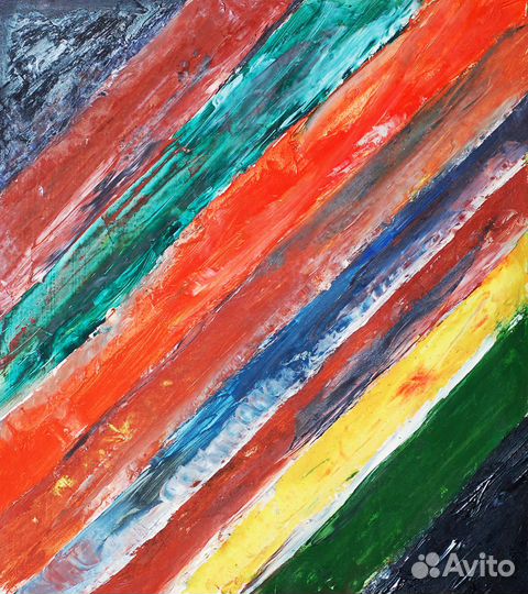 Картина маслом абстракция для интерьера