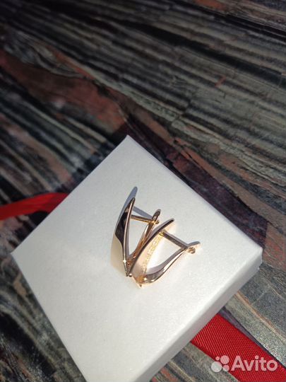 Золотые серьги 585 проба
