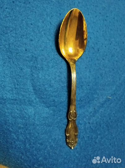 Винтажный подстаканник. Хрустальный стакан.Ложечка