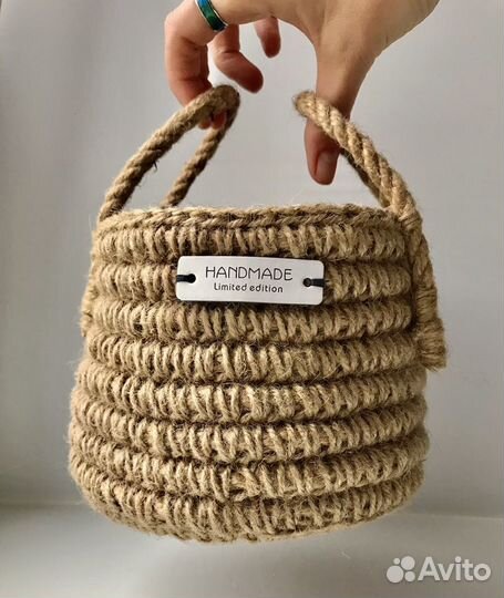 Корзина из джута