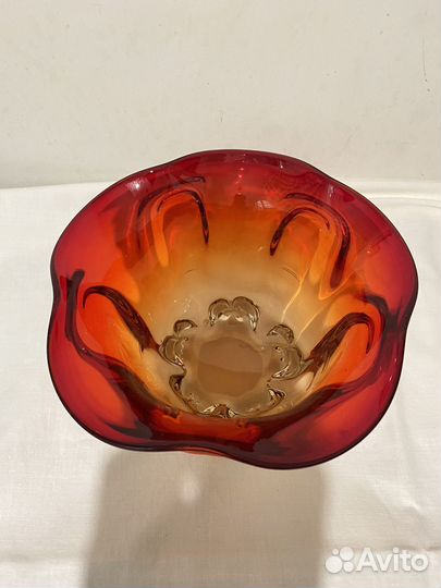 Ваза,чешское стекло