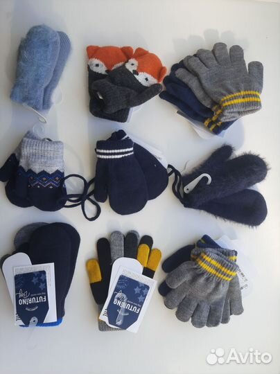 Перчатки, варежки -2 пары разм 11
