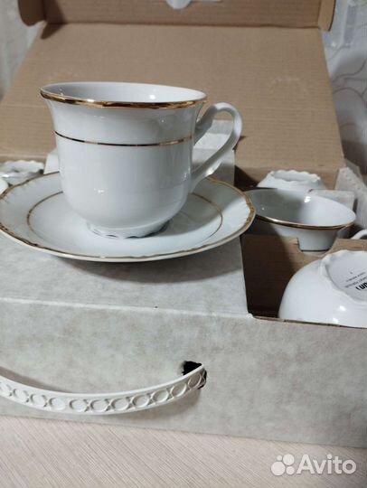 Новый фарфоровый чайный набор. Чехия