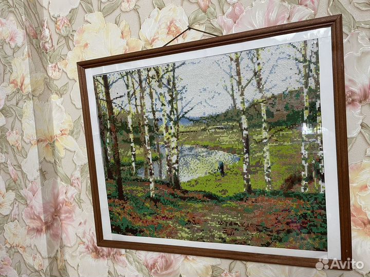 Картина вышитая крестом 40*50