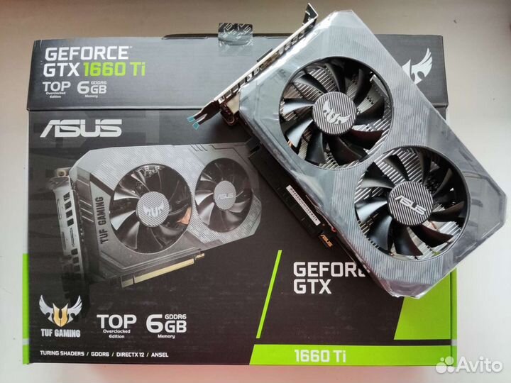 Видеокарта asus GTX 1660 Ti