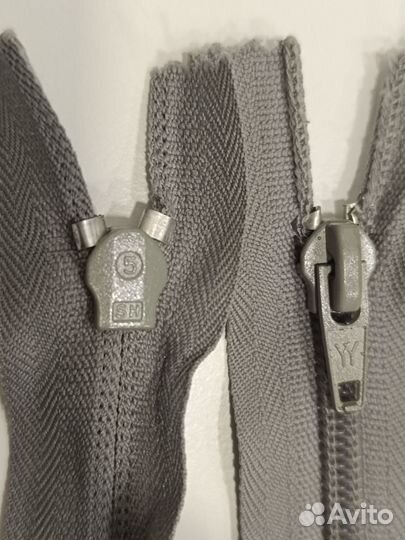 Молнии обувные 20см тёмно-синие и серые