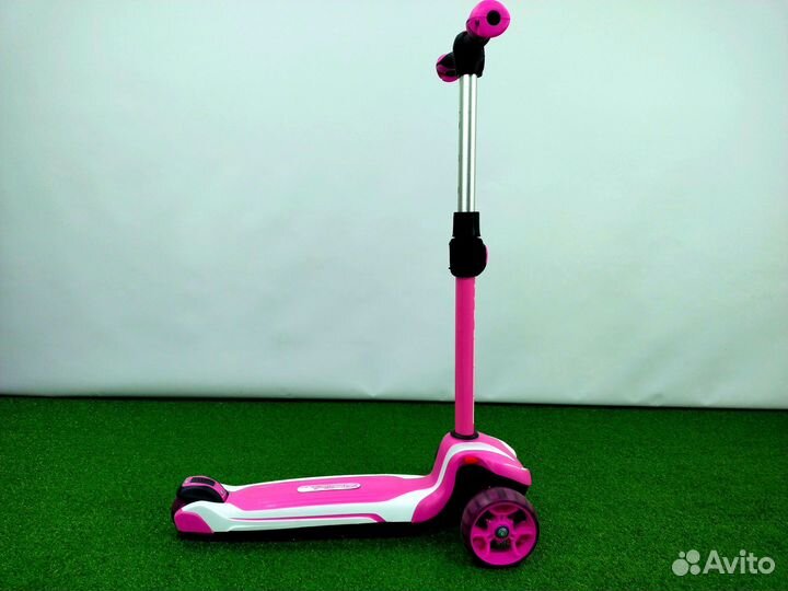 Самокат трехколесный TechTeam Surf Girl white/pink