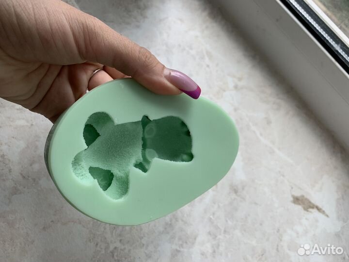 Силиконовая форма для мыла зайчик