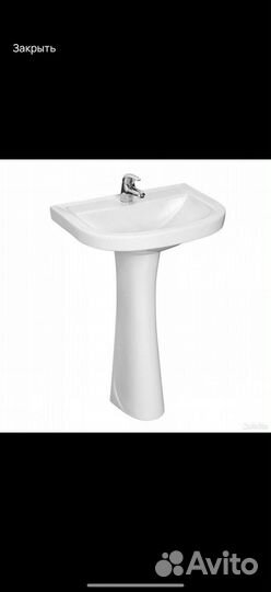 Унитаз и раковина от застройщика