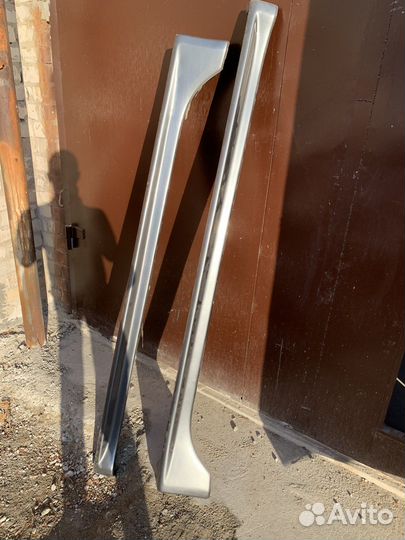 Накладки на пороги mitsubishi lancer 10