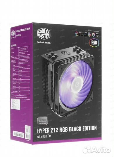 Кулер для процессора CM Hyper 212 RGB B Edition