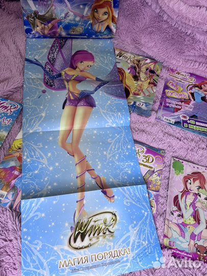 Winx винкс журналы, плакаты, календарь, наклейки