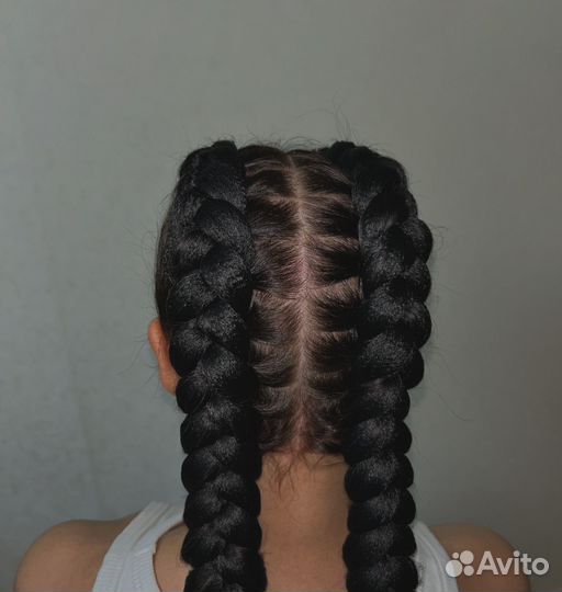 Косы брейды ; с канекалоном, без канекалона