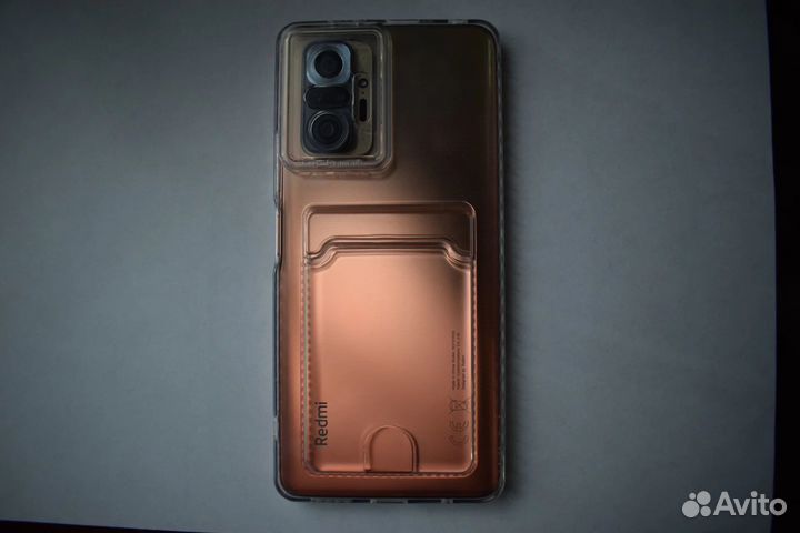 Чехол Xiaomi Redmi Note 10 Pro с карманом для карт