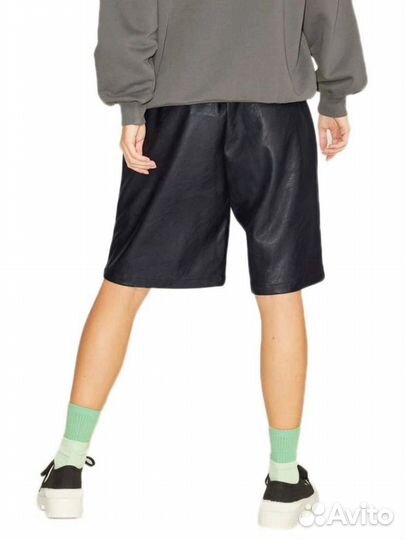 Шорты бермуды jack jones из искуственной кожи (S)