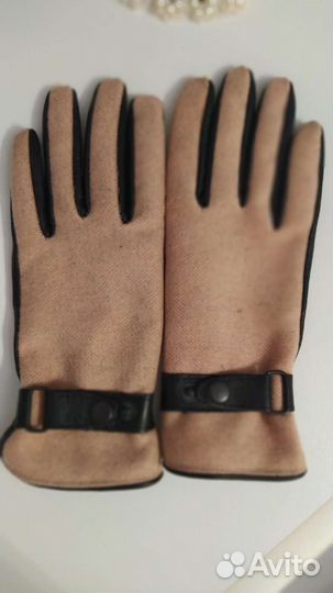 Перчатки женские кожаные новые