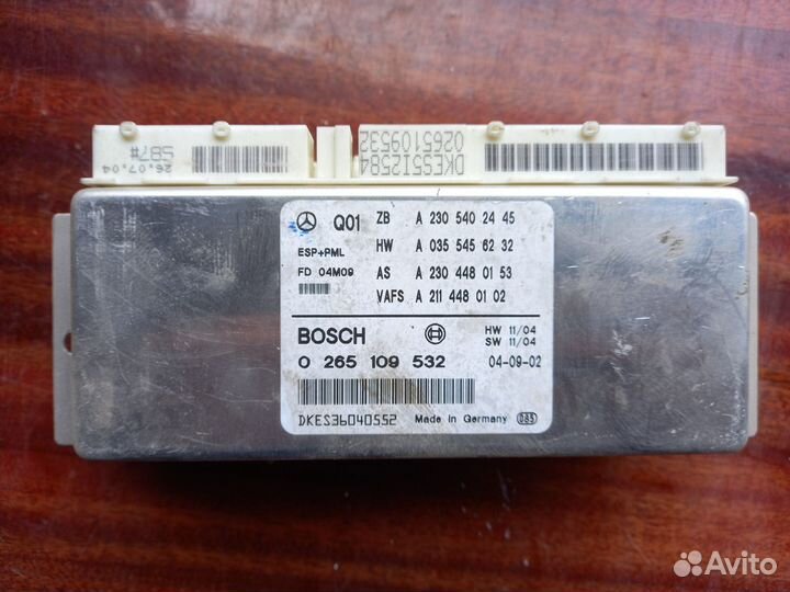 Блок управления антизаносом Mercedes