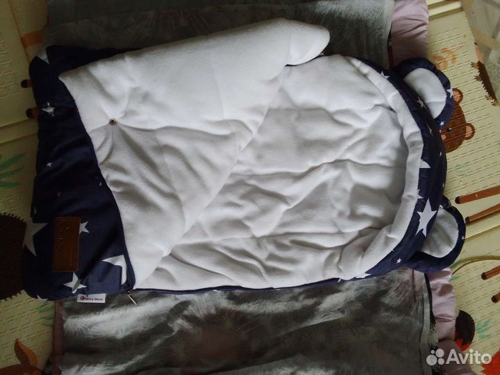 Теплый конверт на выписку