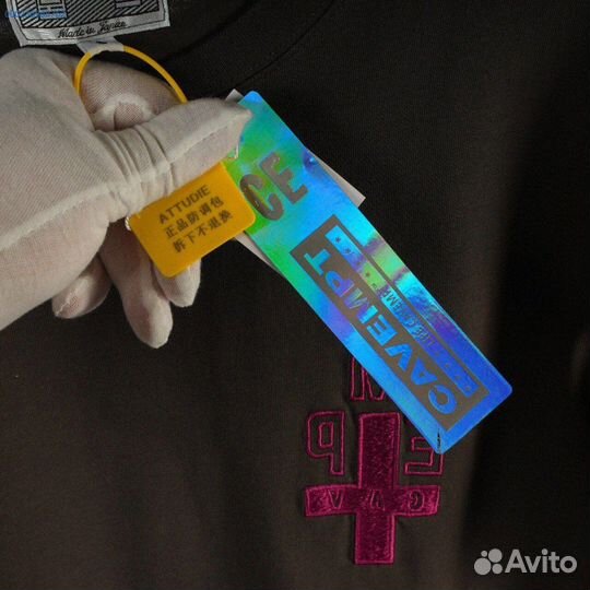 Футболка cavempt серая с крестами