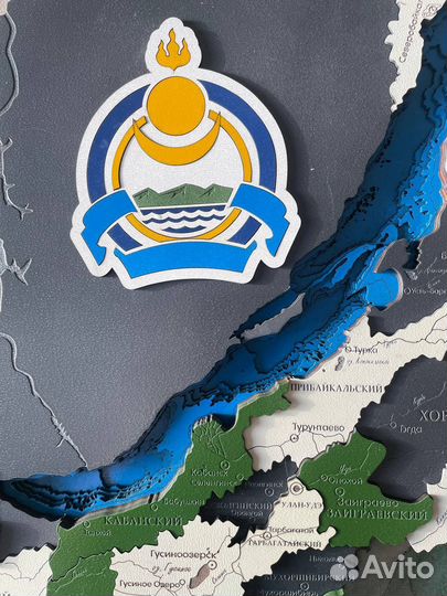 Карта Республики Бурятия