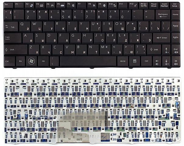 Клавиатура MSI X-Slim X300 X320 X340 X400 черная