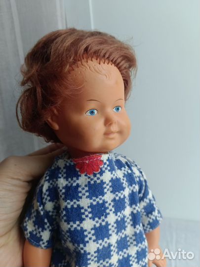 Кукла ГДР Германия полностью резиновая 30 см