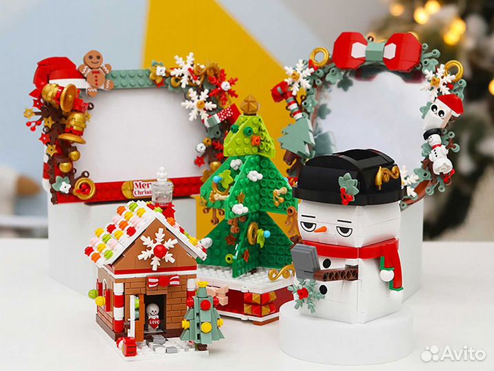 Конструктор Новогодняя рамка для фото JK5107