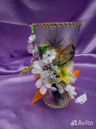 Ваза декоративная, подсвечники к празднику