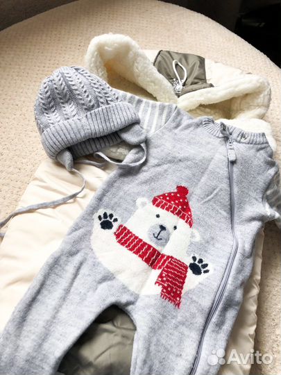 Конверт зимний в коляску на овчине