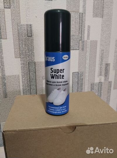 Белая краска для обуви, кроссовок