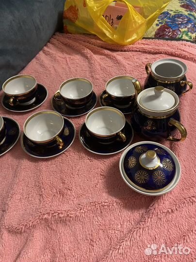 Сервиз чайный кобальт довбыш