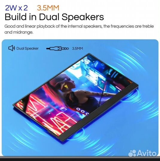 Портативный монитор jshix 14 15'6